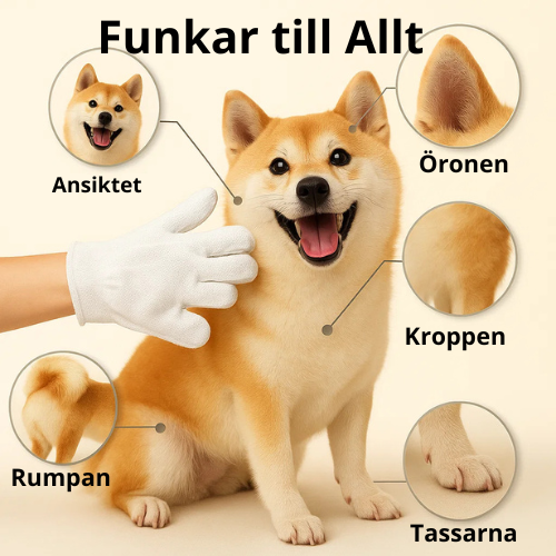 Tvätt Handsken-För hund och katt